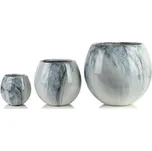 NEVA MARBLE Komplet 3 osłonek ceramicznych 42,5x42,5x39cm 28x28x27cm 20x20x19cm BIG