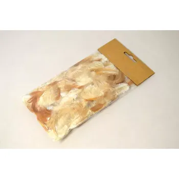 Velikonoční dekorace Dekorace - Peří v sáčku přírpdní světle hnědé 10g