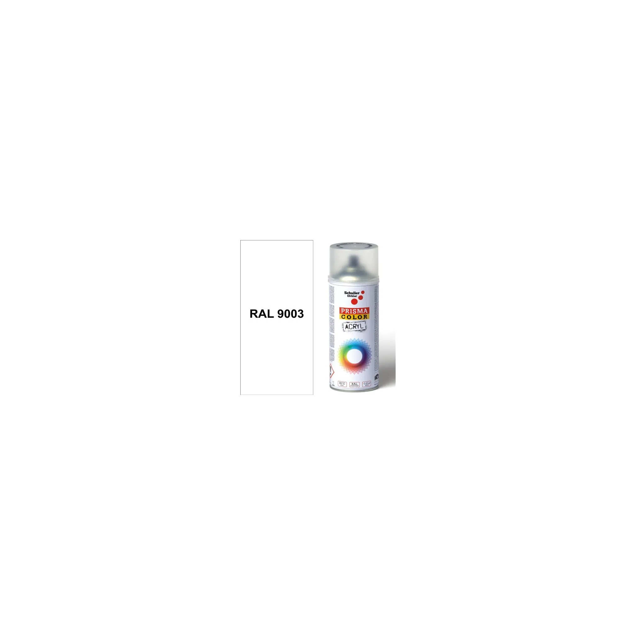 Fotografie 2 - Barva ve spreji Schuller Eh'klar Prisma Color sprej 400 ml RAL 9003 signální bílá