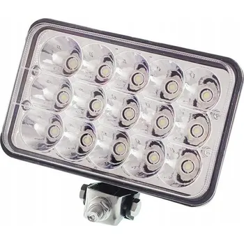 Přídavný světlomet LED PRACOVNÍ LAMPA ŠIROKÁ 15 LED, 9-30V, 15X3W, 165X108X60MM, 1600 LM, POUZDRO HLINÍK