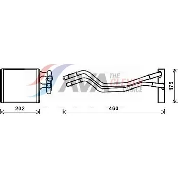 Výměník tepla Výměník tepla, vnitřní vytápění, FDA6455