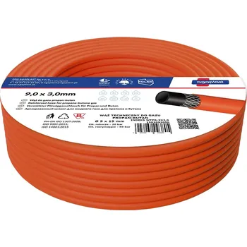 Plynová hadice Plynová hadice na propan-butan AGAPLAST 25m PVC Odolná proti mechanickému poškození