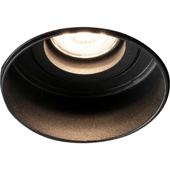 Bodové svítidlo HYDE R zapuštěné kruhové nastavitelné stropní svítidlo bezrámečkové, černá - FARO