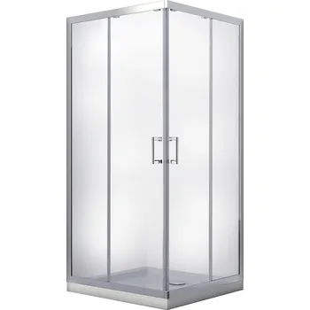 BESCO Sprchový kout MODERN 90x90x185 cm s vaničkou z litého mramoru