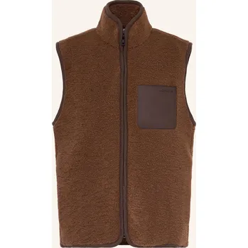 Moncler Pánská Teddyfellová Vesta, hnědá, 56