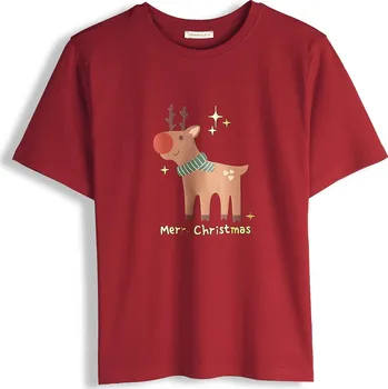 Dámské tričko GATE Bavlněné tričko s vánočním potiskem 42 625-1216/579