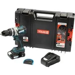 XTLINE Aku vrtačka s příklepem bezuhlíková 18 V, 65 Nm + baterie 2.0 Ah + nabíječka 2.4 A + sada bitů 7 dílů + box