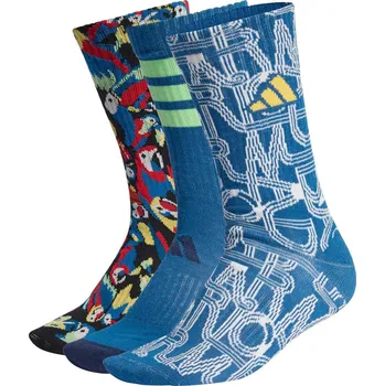 ADIDAS PONOŽKY ADIDAS FARM - 3 páry v balení 40/42 MODRÁ|ŽLUTÁ