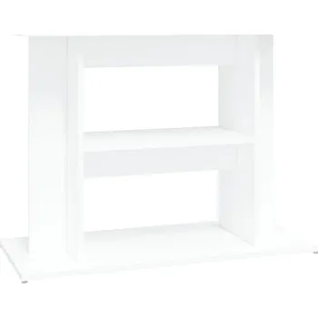 vidaXL Stojan na akvárium z kompozitního dřeva 833575 80 x 35 x 60 cm bílý