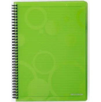 Blok Twin wire blok A5 PP NEO COLORI zelená - 5ks