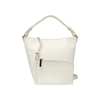 Kabelka Kabelka Calvin Klein Emblem Aop Sm Bucket Crossbody LV04F3506G Bílá OS