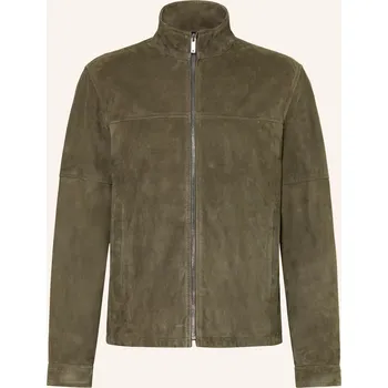 Strellson Pánská Kožená Bunda Jimmy, olivová, 50