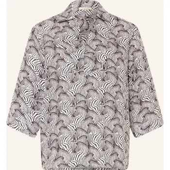 Dámská halenka Lilienfels Dámská Lněná Halenka S 3/4 Rukávem, černá / bílá, 36