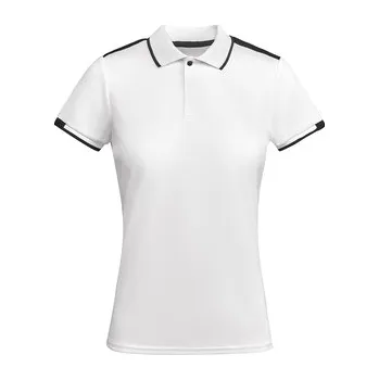 Dámské tričko Dámská sportovní polokošile Tamil, bílá / černá, Velikost L