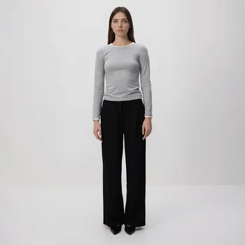 Dámské kalhoty Reserved - Kalhoty s rovnými nohavicemi - černý - 906HS-99X - 906HS-99X-M