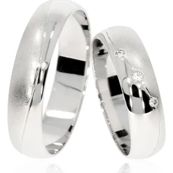 Prsten Zlatnictví Helios Zlaté snubní prsteny L-39 Kameny: Se Zirkony