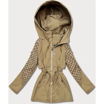 Dámská bunda Damska kurtka z monogramem Goodlookin piaskowa (KK60412-4#) odstíny béžové XXL (44)