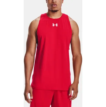 Pánské tílko Under Armour Pánské tílko BASELINE COTTON TANK 1361901-600 Červená XL