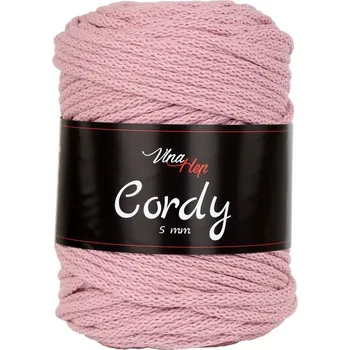 Vlna-hep Cordy šňůry 5mm - 8003 růžová
