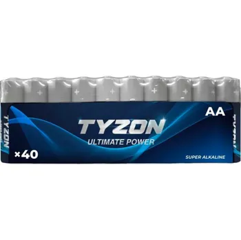 Článková baterie Baterie Tyzon AA Super alkalické 1,5 V 40 ks