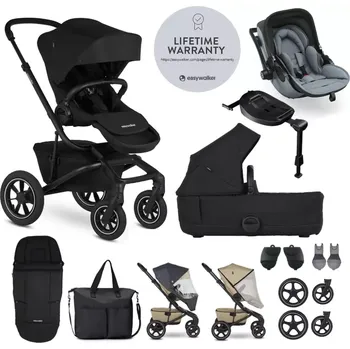 Dětské zboží EASYWALKER Set XXL kočárek Jimmey Air Pepper Black + KIDDY Evoluna i-size 2