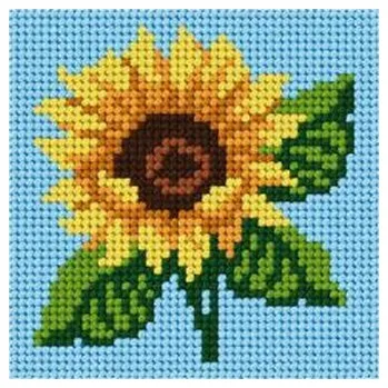 Set školních potřeb Haft. Moje pierwsze wyszywanie - Słonecznik