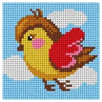 Set školních potřeb Haft. Moje pierwsze wyszywanie - Ptaszek