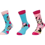 Erve Klasické dětské ponožky Minnie - modrá/růžová Barva: Modrá, Velikost: 27-30