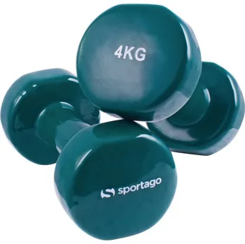 Vinylová činka Sportago Kirby, 2x4kg, zelená