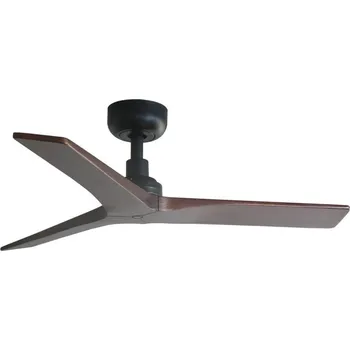 KLIM S stropní ventilátor, černá/ořech - FARO