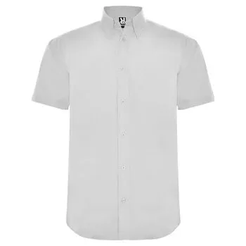 Pánská košile Pánská košile s krátkým rukávem Aifos, bílá, Velikost M