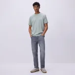 Reserved - Džíny straight se sepraným efektem - světle šedá - YV145-09J - YV145-09J-34