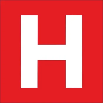 Hydrant - fotoluminiscenční, plast/samolepící fólie Materiál: Samolepící fólie