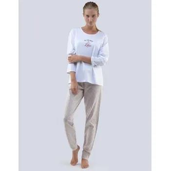 Dámské pyžamo Dámské pyžamo dlouhé 19073P vel.L - Gina