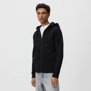 Pánská mikina Reserved - Mikina na zip s kapucí - černý - 377HM-99X - 377HM-99X-XL