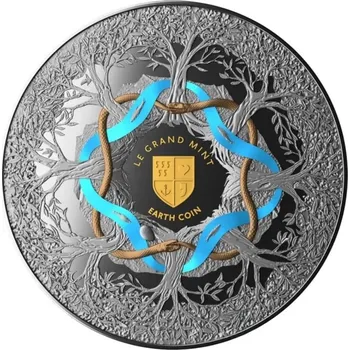 Stříbrná mince 2 Oz Země 2024 Kolorovaná