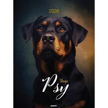 Kalendář Kalendarz ścienny mały 2026 Psy\n KSM-3