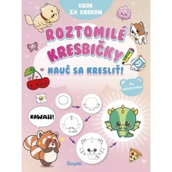 Antistresové omalovánky Krok za krokom: Roztomilé kresbičky