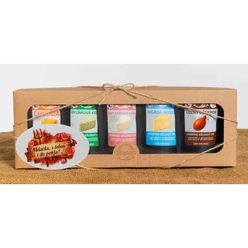 Dárková krabička Křupavý sýr Dárková sada 5 druhů lyo sýrů od kravičky Miláčku s Tebou i do pekla Vidle (Křupavý sýr Dárková sada 5 druhů lyo sýrů od kravičky Miláčku s Tebou i do pekla Vidle)