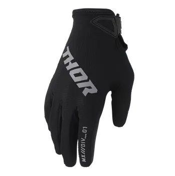 Moto rukavice a Motokrosové / enduro / MTB rukavice THOR RIDEMODE STATIC barva černá velikost L (sportovní rukavice vhodné na motokros, enduro a kolo )