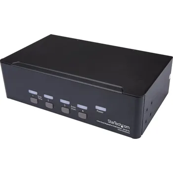 KVM přepínač STARTECH KVM Switch 4 port Dual DisplayPort 4K60