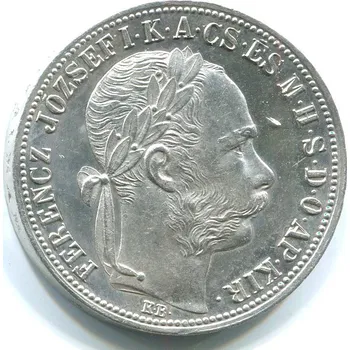 František Josef I. 1 zlatník 1887/KB. Ag.