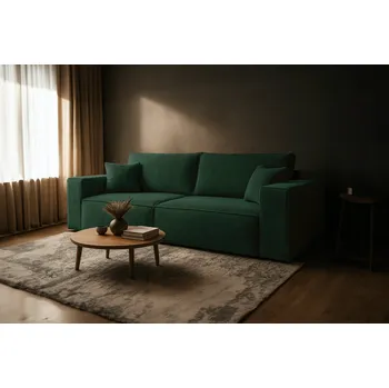 Pohovka Pohovka FIERRO - tmavězelená - manšestr - LINCOLN 39