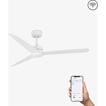 NUU, bílá, stropní ventilátor s DC motorem SMART - FARO