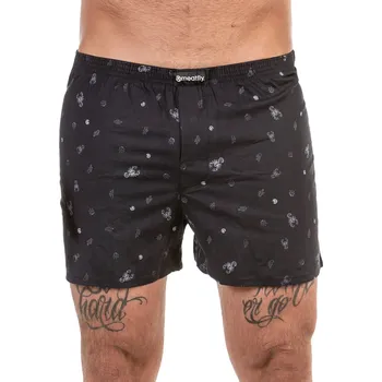 Trenýrky Meatfly pánské trenýrky Agostino G - Black Sanchez | Černá | Velikost S