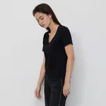 Reserved - Tričko střihu regular s výstřihem do V - černý - 399FS-99X - 399FS-99X-XXL