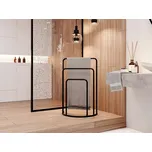 Mirjan24 Lezko stojan na ručníky černý