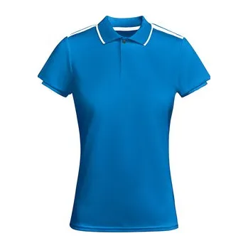 Dámské tričko Dámská sportovní polokošile Tamil, královská modrá/bílá, Velikost XL