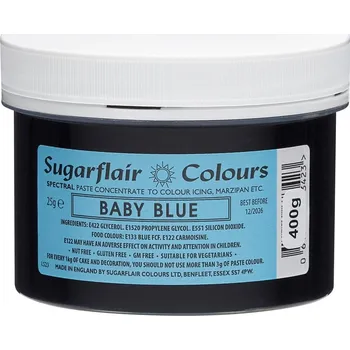Potravinářské barvivo Baby Blue 400 g (Světle modrá) - Sugarflair