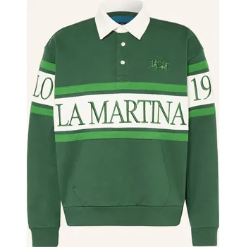 Pánská mikina La Martina Pánské Rugbyové Tričko, zelená / bílá, L